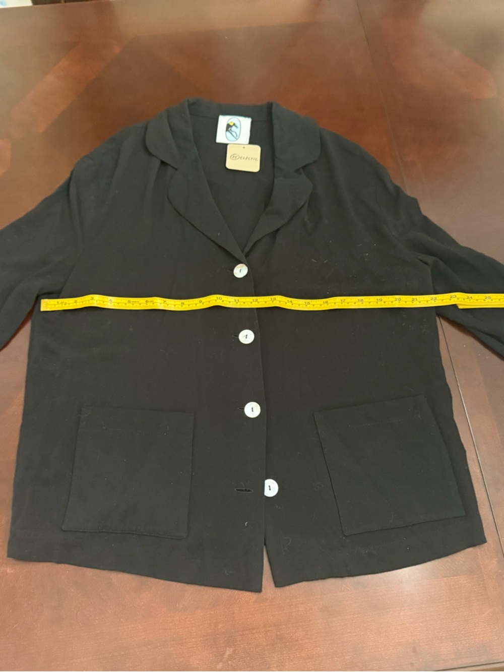NWT Sleeper Black Lounge Pajama Top Rose Cuffs Womens Large Luxury Evening Wear - Picture 6 of 7